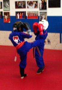 kids sparring photo