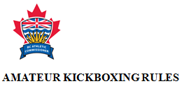 BC Amateur Kickboxing Rules Graphic
